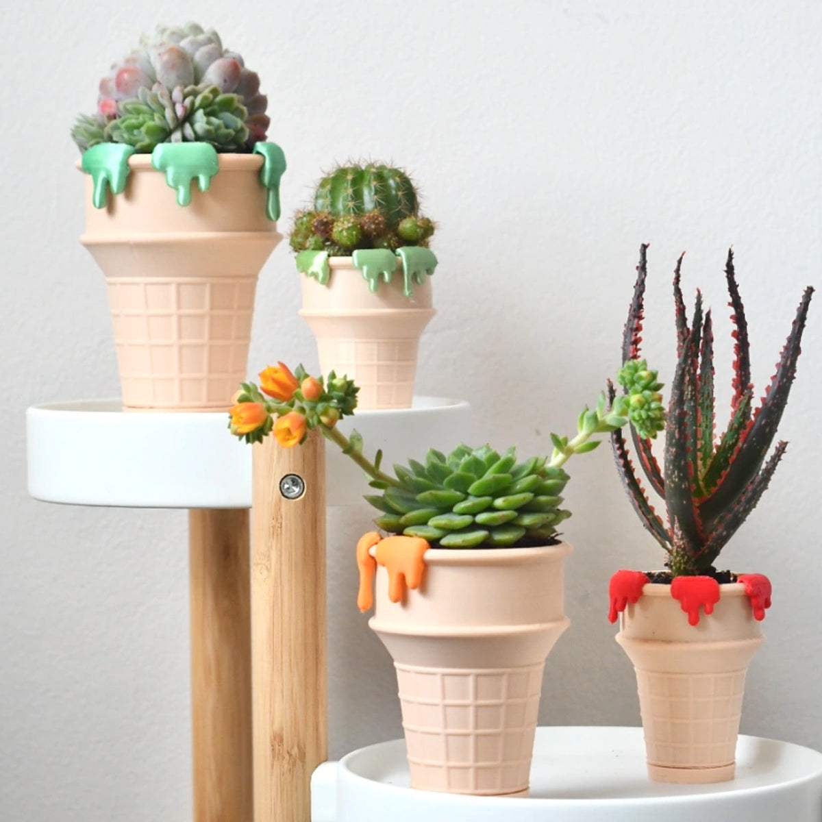 ice cream plant pot Ice Cream Cone Planter Pot